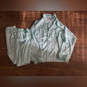 Lola the boys Aqua Sleepwear with Feather Detail